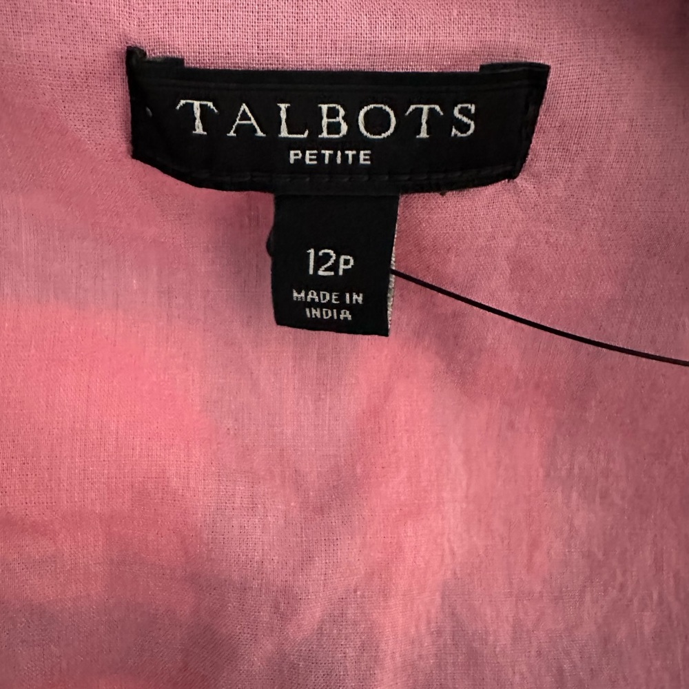 Talbots Pink & Blue Madras Plaid Sleeveless Dress - Picture 14 of 16
